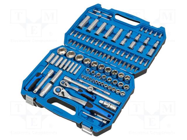 Wrench-set; 6-angles,socket spanner; Mounting: 1/2",1/4" HÖGERT TECHNIK HT1R432