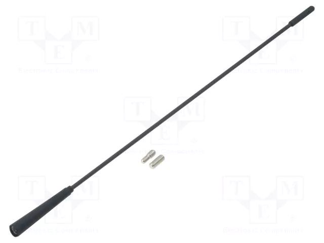 Antenna mast; 0.375m; M5,M6; inside; Alfa Romeo,Ford,Lancia PER.PIC. A00102