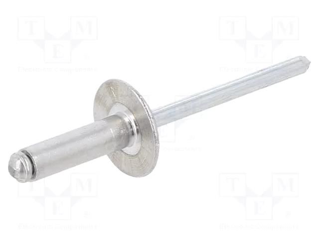 Rivet; aluminium; Rivet diam: 4.8mm; L.rivet: 16.5mm; BN 4537 BOSSARD B4.8X16.5/BN4537