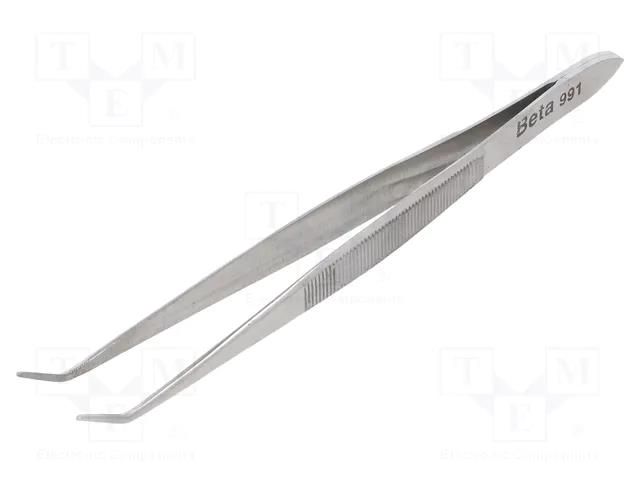 Tweezers; 130mm; Blades: curved; universal BETA BE991