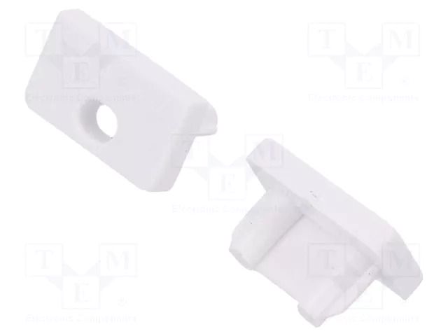 Cap for LED profiles; white; 20pcs; ABS; SLIM8 TOPMET TOP.89140001