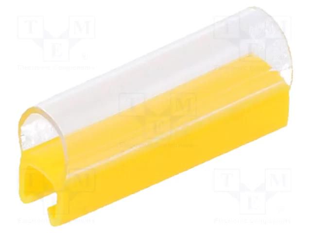 Markers; Marking: empty; 2.4÷3mm; PVC; yellow; -30÷60°C; push-in PARTEX PTC10015A4