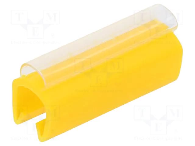 Markers; Marking: empty; 5÷6.2mm; PVC; yellow; -30÷60°C; push-in PARTEX PTC40021A4