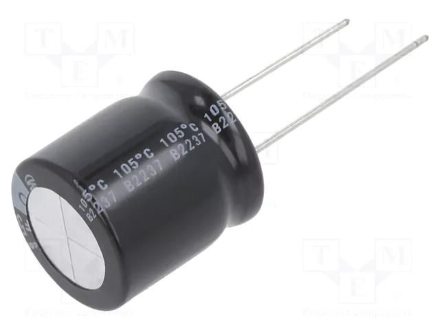 Capacitor: electrolytic; low ESR; THT; 1000uF; 50VDC; Ø18x20mm NICHICON UHE1H102MHD3