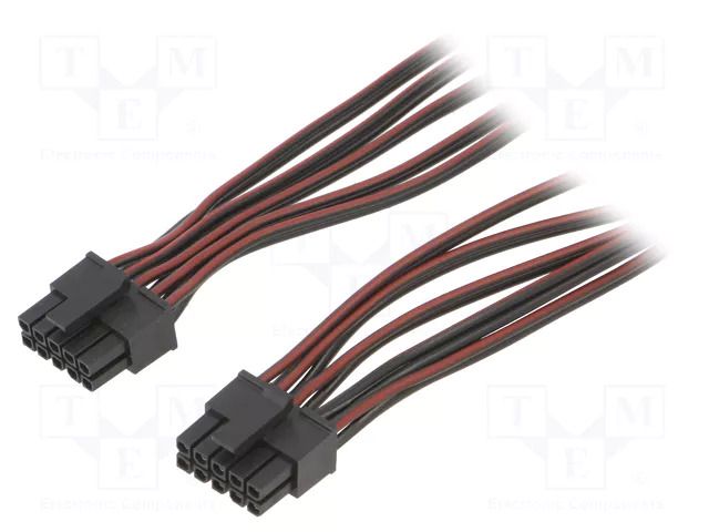 Cable; female-female; PIN: 10; 0.4m; 4A; Insulation: PVC; TLYp ESPE KABX-10PFF-L400