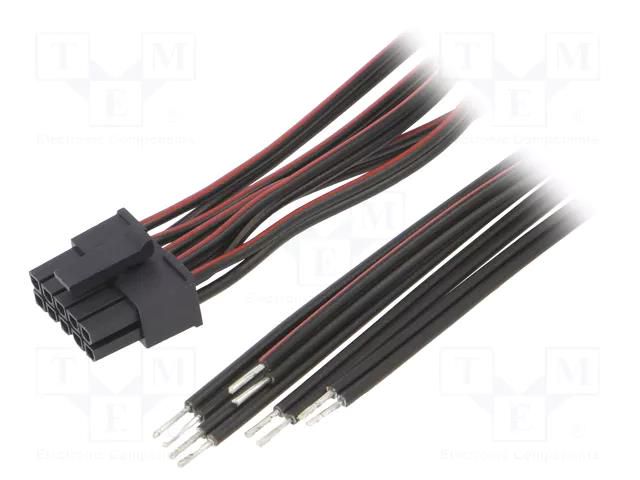 Cable; cables,female; PIN: 10; 0.4m; 4A; Insulation: PVC; TLYp ESPE KABX-10PFS-L400