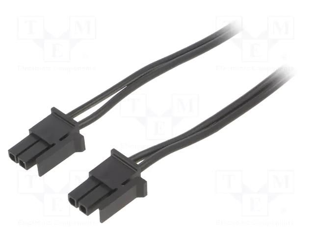 Cable; female; PIN: 2; 0.4m; 4A; Insulation: PVC; Colour: black-red ESPE KABX-2PFF-L400