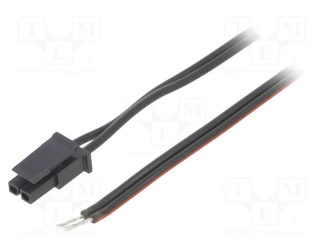 Cable; cables,female; PIN: 2; 0.8m; 4A; Insulation: PVC; TLYp ESPE KABX-2PFS-L800