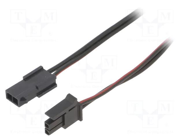 Cable; male-female; PIN: 2; 1m; 4A; Insulation: PVC; TLYp; 0.35mm2 ESPE KABX-2PMF-L1000