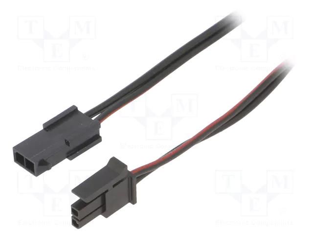 Cable; male-female; PIN: 2; 0.5m; 4A; Insulation: PVC; TLYp; 0.35mm2 ESPE KABX-2PMF-L500