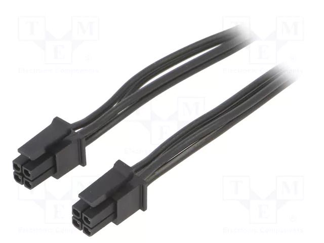 Cable; female-female; PIN: 4; 0.2m; 4A; Insulation: PVC; TLYp ESPE KABX-4PFF-L200