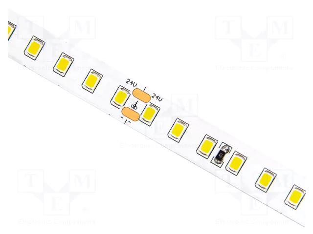 LED tape; white cold; 2835; LED/m: 128; 10mm; white PCB; IP20; 120° IPIXEL LED S010128BC1LZ-NCW