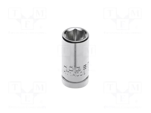 Socket; 6-angles,socket spanner; HEX 13mm; 1/4" HÖGERT TECHNIK HT1A013