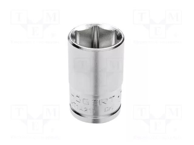 Socket; 6-angles,socket spanner; HEX 10mm; 1/2" HÖGERT TECHNIK HT1A210