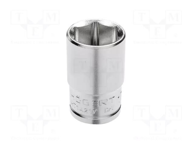 Socket; 6-angles,socket spanner; HEX 19mm; 1/2" HÖGERT TECHNIK HT1A219