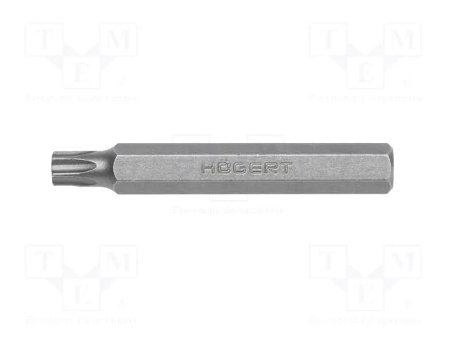 Screwdriver bit; Torx®; TX45; Socket size: 10mm; Overall len: 75mm HÖGERT TECHNIK HT1S851