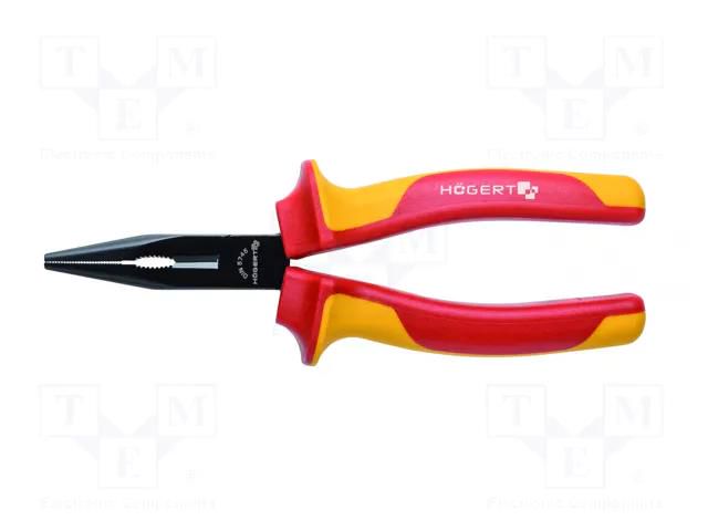 Pliers; insulated,universal,elongated; 200mm; 1kVAC HÖGERT TECHNIK HT1P917