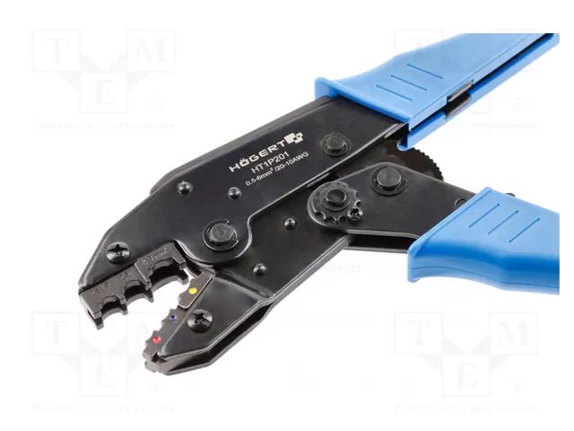 Tool: for crimping; insulated connectors,insulated terminals HÖGERT TECHNIK HT1P201