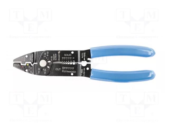 Multifunction wire stripper and crimp tool; 0.5÷6mm2; 215mm HÖGERT TECHNIK HT1P220