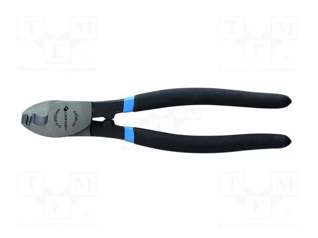 Pliers; cutting; 200mm; without chamfer HÖGERT TECHNIK HT1P044