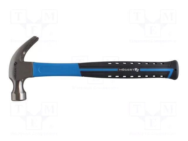 Hammer; carpenter; 450g; carbon steel; fiberglass HÖGERT TECHNIK HT3B034