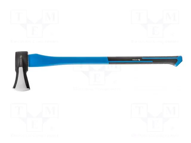 Axe; hardened steel; 743mm; 2kg; fiberglass HÖGERT TECHNIK HT3B076