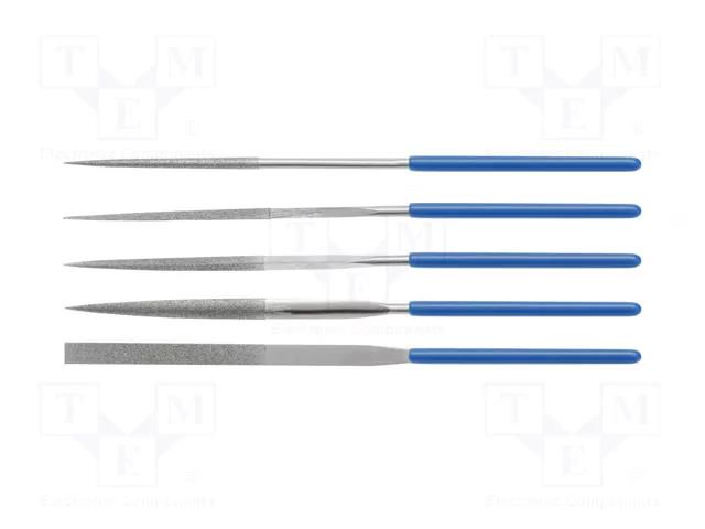 Kit: files; 5pcs. HÖGERT TECHNIK HT3B808