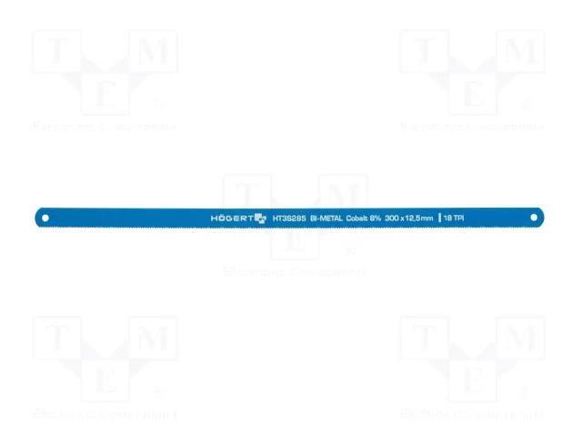 Hacksaw blade-set; tinware,metal; 300mm; 18teeth/inch; 2pcs. HÖGERT TECHNIK HT3S285