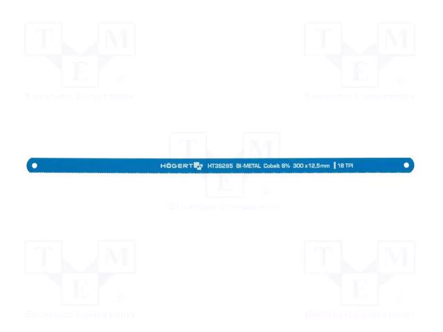 Hacksaw blade-set; tinware,metal; 300mm; 18teeth/inch; 2pcs. HÖGERT TECHNIK HT3S285