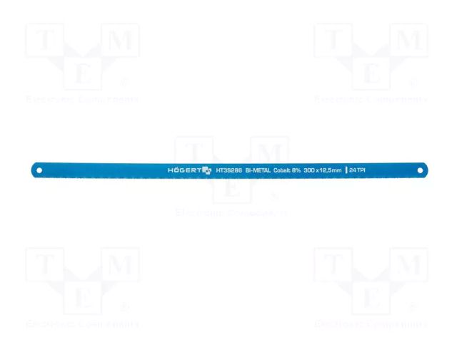Hacksaw blade-set; tinware,metal; 300mm; 24teeth/inch; 2pcs. HÖGERT TECHNIK HT3S286