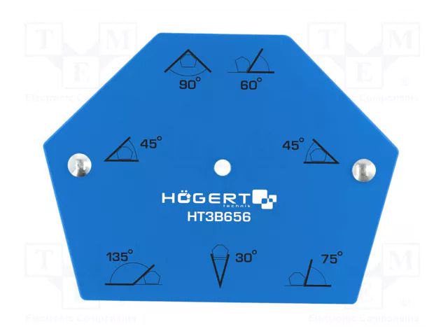 Try square; Kind: welding; magnetic; 22.5kg; hexagonal HÖGERT TECHNIK HT3B656