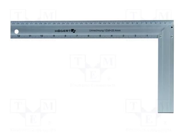 Try square; 250x190mm HÖGERT TECHNIK HT4M202