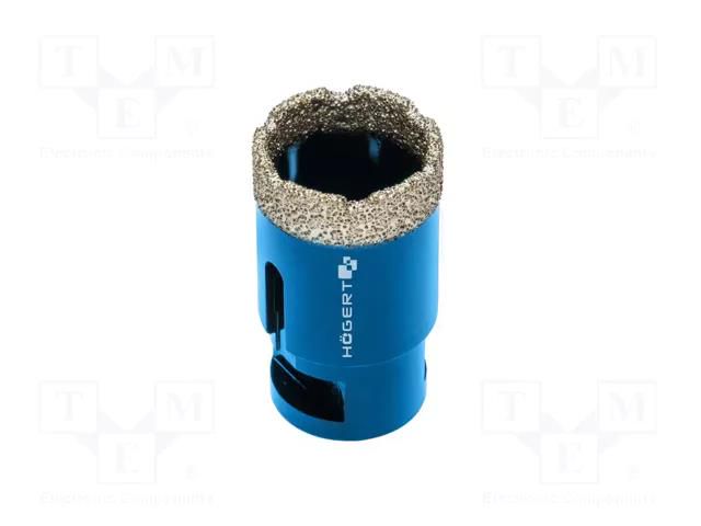 Diamond hole saw; 12mm; ceramics,glaze HÖGERT TECHNIK HT7D276