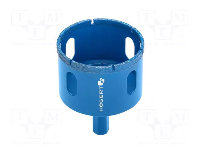 Diamond hole saw; 83mm; ceramics,glaze,drill; Holder: hexagonal HÖGERT TECHNIK HT7D383