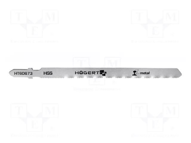 Hacksaw blade-set; metal,jigsaw; 132mm; 21teeth/inch; 5pcs. HÖGERT TECHNIK HT6D673