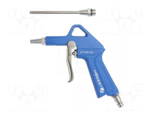 Air blow gun; 6bar; Connection: 1/4" HÖGERT TECHNIK HT4R750