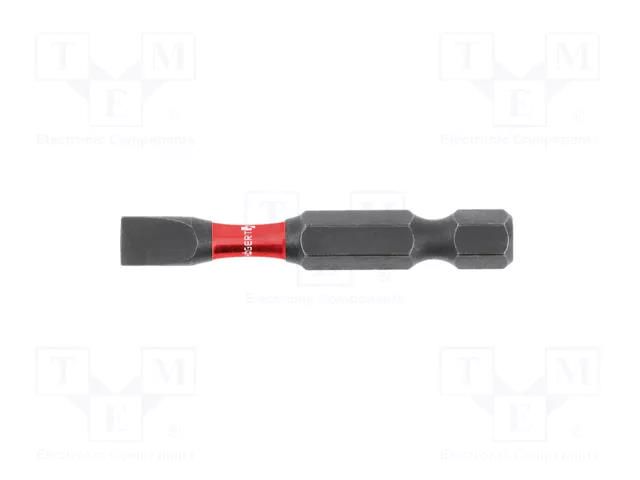 Screwdriver bit; slot; SL 6; Kind: impact; Overall len: 50mm; 2pcs. HÖGERT TECHNIK HT1S162