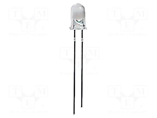 LED; UV; 15°; 10÷20mA; P: 40mW; λd: 387.5÷392.5nm; 2.9÷3.5VDC; THT BIVAR UV5TZ-390-15