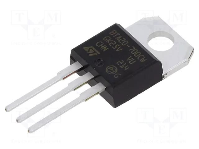 Triac; 700V; 20A; TO220ABIns; Igt: 35mA; Snubberless™ STMicroelectronics BTA20-700CWRG