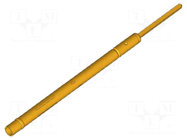 Test probe socket; Contact plating: gold-plated; KS-100 INGUN KS-1004725