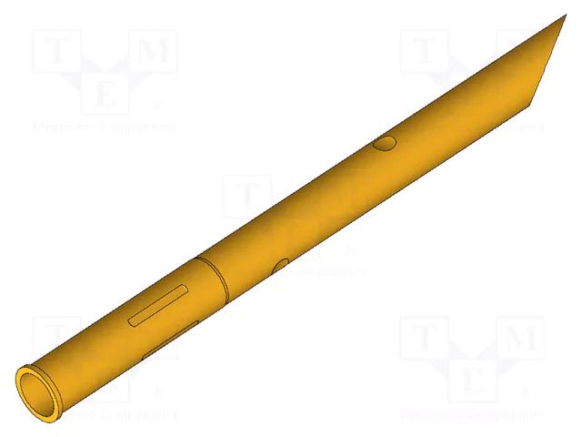 Test probe socket; gold-plated; KS-112; L: 26mm; test needles INGUN KS-11223