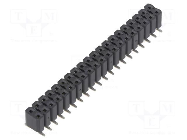 Connector: pin strips; socket; female; PIN: 40; BL LP 6 SMD; 3A FISCHER ELEKTRONIK BLLP6SMD40S