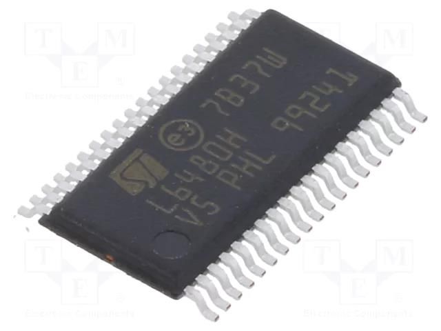 IC: driver; stepper motor controller; HTSSOP38; 7.5÷85V STMicroelectronics L6480H