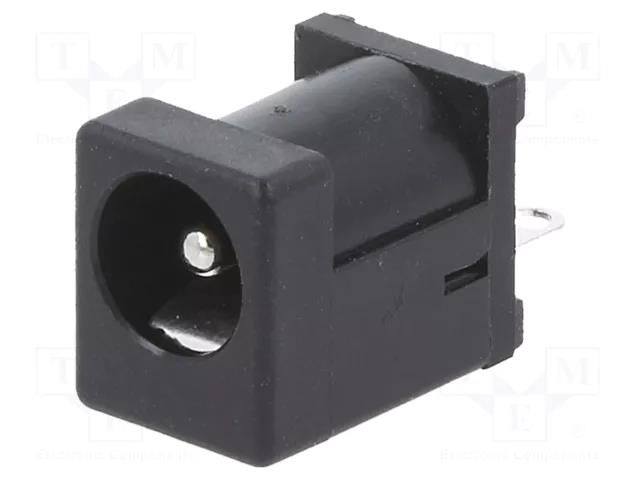 Connector: DC supply; socket; male; 5.5/2.1mm; 5.5mm; 2.1mm; THT; 1A ADAM TECH ADC-010-1