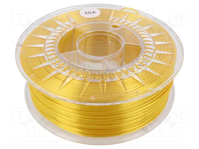 Filament: SILK; Ø: 1.75mm; light gold; 225÷245°C; 1kg DEVIL DESIGN DEV-SILK-1.75-LGD