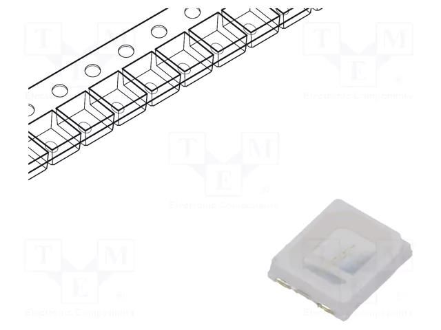 LED; blue; SMD; 2835; 1500mcd; 2.8÷3.6VDC; 3.5x2.8mm; 120°; 60mA LUCKYLIGHT LL-R2835BC-B2M-M10