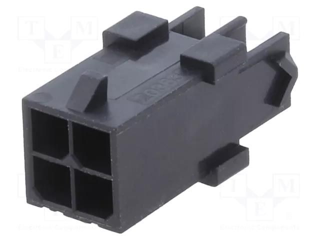 Signal connector 3,00mm Plug; Micro-Fit TPA; 3mm; PIN: 4 MOLEX MX-203632-0401