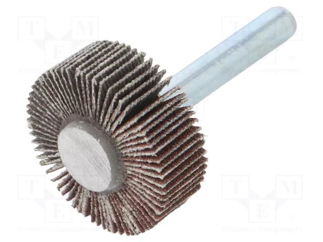 Grinding pin; Granularity: 120; Mounting: rod 6mm; Ø30x10mm PG PROFESSIONAL PG-RG.072