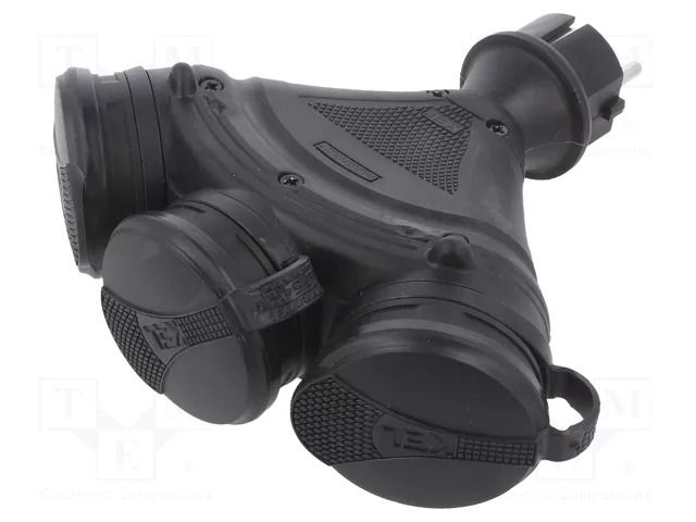 Connector: AC supply; female; socket; 2P+PE; 250VAC; 16A; for cable PLASTROL W-01162