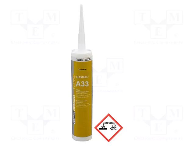 Silicone rubber; beige; 0.31l; ELASTOSIL A33; 1.16g/cm3@20°C WACKER A33-310ML